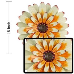 YEAHOME Metal Flower Wall Decor, 16″ Wall Art Hanging Decorations for Home Ba…