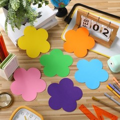 48 Pcs 6 Inch Large Foam Flower Cutouts Colorful Shape Spring Classroom Decor