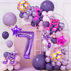 9Pcs Kpop Decorations – Kpop Music Balloons Rose Red Music Note Balloons – 40…