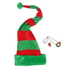 Funny Long Santa Hat Comical Christmas Party Costume Accessory for Adults Kids