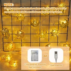 Magical 13FT Star & Moon Twinkle Lights – Ideal for Ramadan Celebrations
