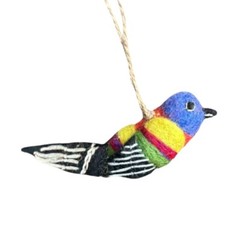Painted Bunting Bird Ornament Felt Cardinal Mexico Florida Texas Bahamas Orlean