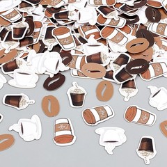 200 PCS Coffee Cup Bean Confetti Bridal Baby Shower Birthday Party Decor