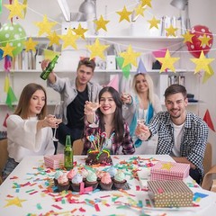 100 PCS Glitter Gold Five Star Cutouts Paper Star Confetti Cutouts Gold Star …