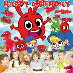 Morphle TV Kid Birthday Party Decoration Backdrop Banner Baby Shower Vinyl 7x5ft