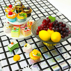 2 Pack Disco Tablecloth Party Decorations, Holographic Silver Glitter Plastic Ta
