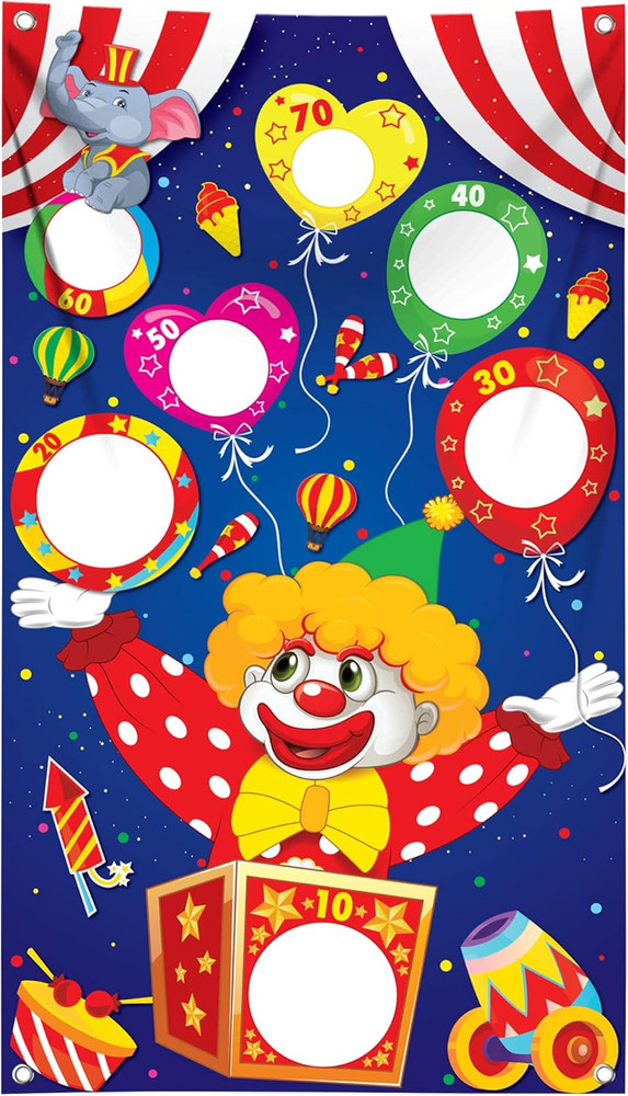 , Large Carnival Games for – 54 X 34 Inch | Carnival Theme Party | Circus Theme