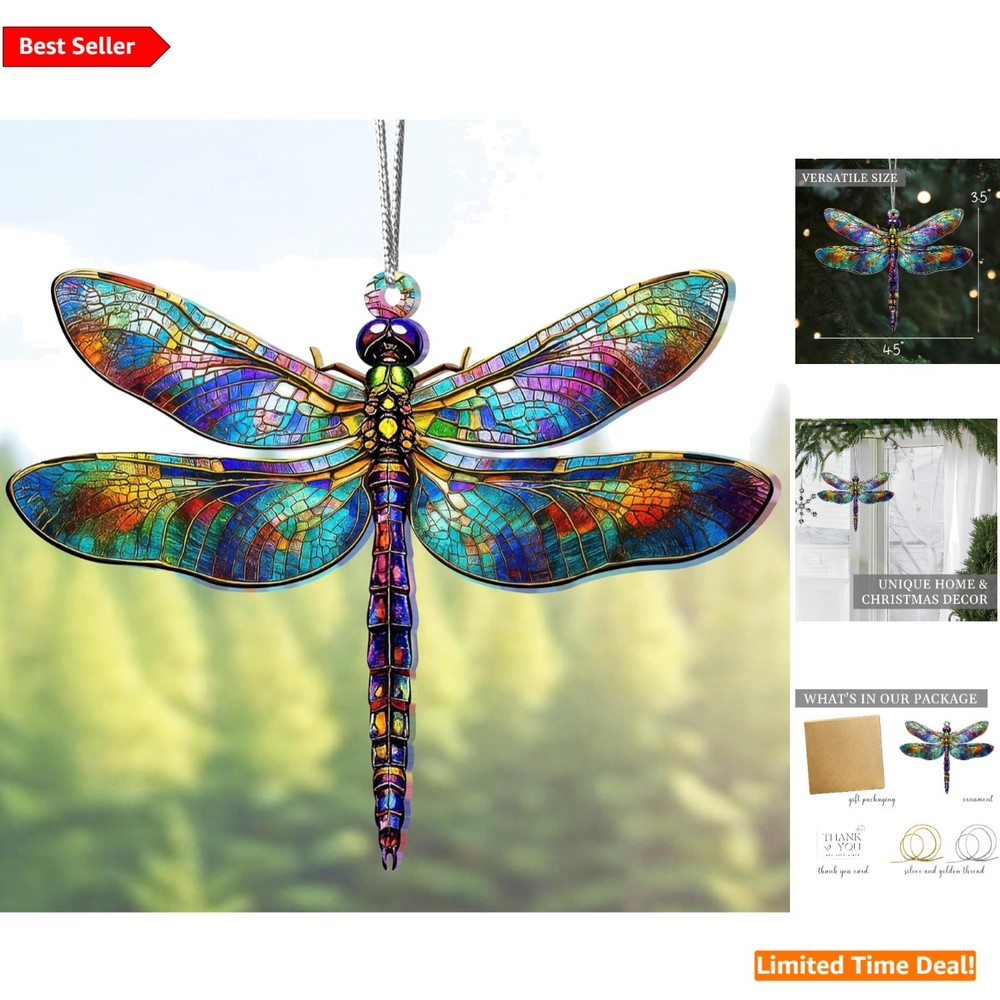 Charming Dragonfly Ornament Suncatcher – Perfect for Christmas & Mom’s Day