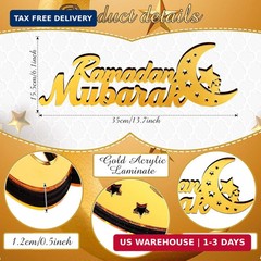 Islamic Tabletop Decors Ramadan Mubarak Sign Ramadan Kareem Sign Eid Decoration