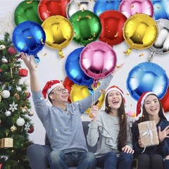100pcs/lot Round Shape Foil Mylar Helium Balloon 18″ Balloon Birthday Party De