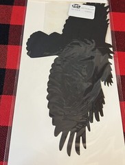 12 Count Paper Crows Halloween Wall Decorations 4 Different Sizes Included 3D