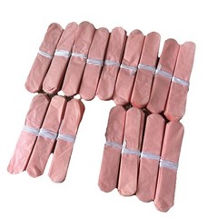 Party Decorations-Lot Of 17 Small Tissue Paper Pompoms- New-Pink/peach.