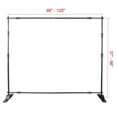 VEVOR 10pc 8″x10″ Step Repeat Backdrop Telescopic Banner Stand Adjustable