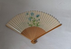 9 Pcs Folding Bamboo ,plastic, Metal Fan Paper Fans Chinese Style Hand