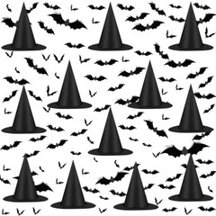 12pcs Halloween Black Witch Hat with 157 FT Nylon Cord &120pcs Bat Sticker