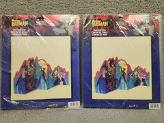 2 Vtg Batman Party Express Centerpiece Decorations Hallmark Catwoman Joker DC