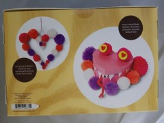 Hand Made Modern Pom-Pom Garland Banner Room Decor Plush Parade Pink Purple Wht