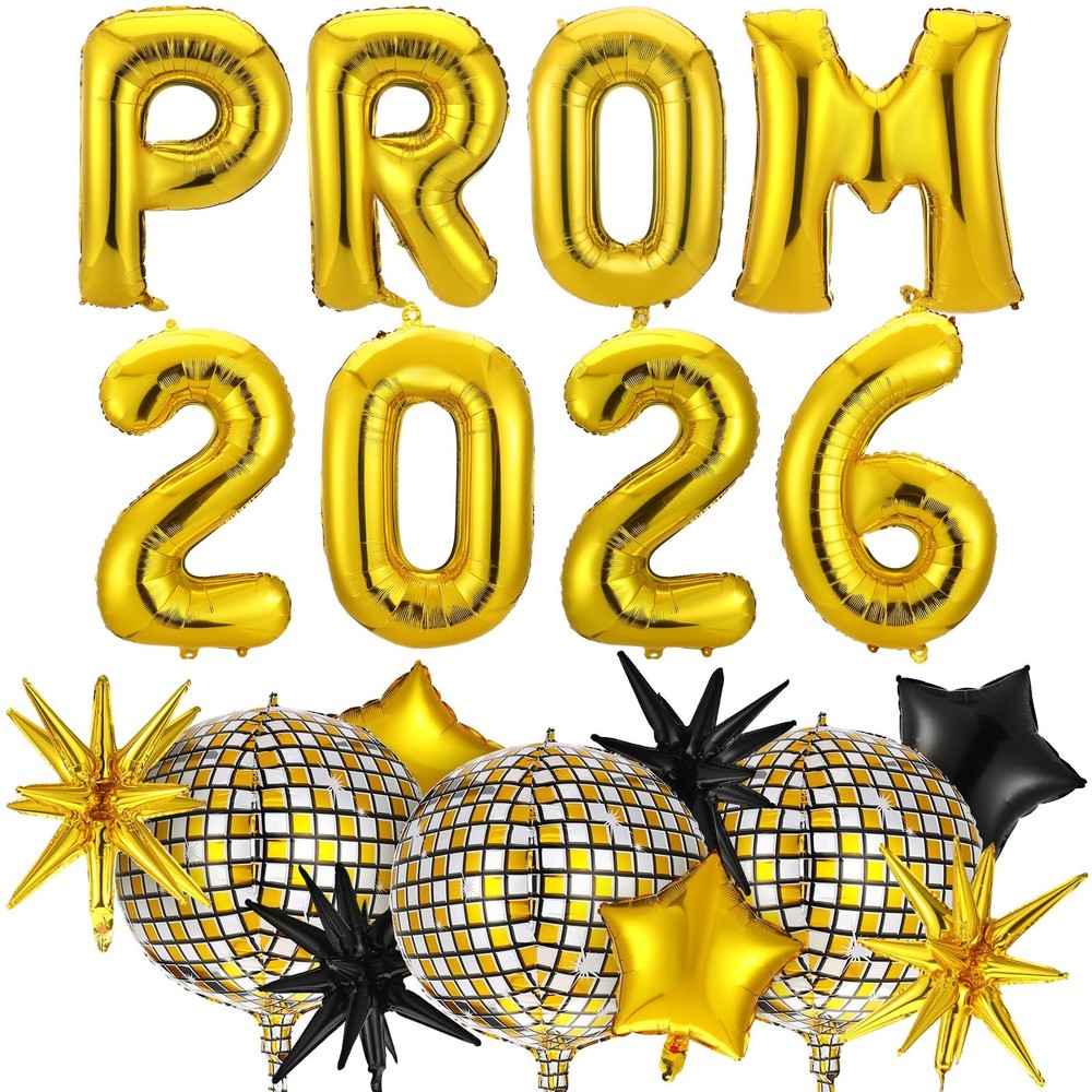 23 Pcs Prom 2026 Balloons Set Graduation Decoration Class of 2026 Congrats Gr…