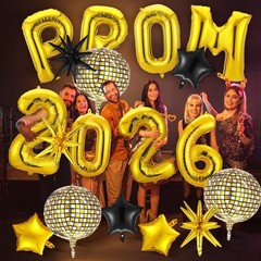 23 Pcs Prom 2026 Balloons Set Graduation Decoration Class of 2026 Congrats Gr…