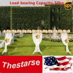Modern Gold Steel Freestanding Rack Photography Backdrop Stand For Wedding Party