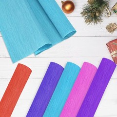 Rainbow Crepe Paper Streamers 8 Rolls 10×98 Inch 8 Colors DIY Party Decor