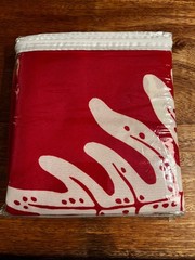 Hawaiian table cloth Sea turtles and Monstero leaf Red 60”x 84” 100% polyester