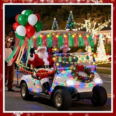 119 Pcs LED Christmas Parade Float Large Car Decoration Kit Colored Light String