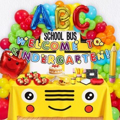248 Pcs Back to Decoration Kit Rainbow Abc Balloon Garland Arch Welcome to Ki…