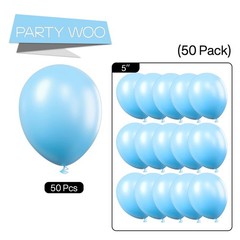 Light Blue Balloons 50pcs 5 Inch Small Mini Baby Pastel Sky Aqua Blue Balloon…
