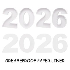 12 Inch Fillable Cardboard Numbers 2026 Charcuterie Tray Graduation White