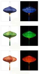 Retro Chinese Lantern Waterproof Cloth Party Festival Outdoor Decor Lantern