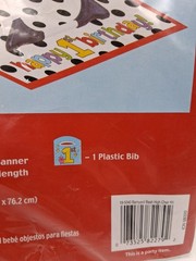 High Chair Kit 1st Birthday Barnyard Bash Mini Flag Banner Floor Mat Bib NEW