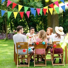Multicolor 375ft Party Pennant Banners – 300pcs Nylon Decor for All Occasions