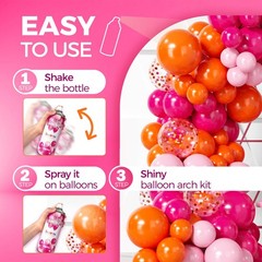 Balloon Shine Spray – 15 oz High Shine Balloon Spray, Waterproof, Long-Lastin…