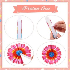 Outus Flower Hanging Decorations Summer Paper Fans Classroom Ceiling Wall Decor