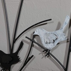 Lechesis Metal Birds on Branches Wall Art Decor Sculptures – 25″ x 29 1/2″