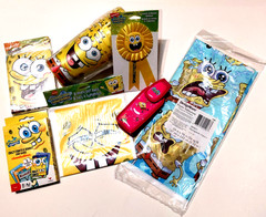 SpongeBob SquarePants Nickelodeon PARTY Tablecloth Invites Cups Bags & Misc LOT