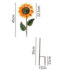 Outdoor Metal Sunflower Wind Catcher for Unique Garden and Patio Decor