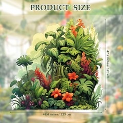 VBS 2026 47.2 x 48.4 Inch Large Rainforest Theme Party Decoration Vacation Bi…