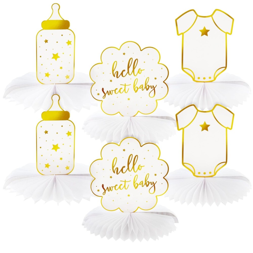Sparkle and Bash Baby Shower Decorations & Centerpieces – 12 Piece Set