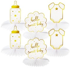 Sparkle and Bash Baby Shower Decorations & Centerpieces – 12 Piece Set