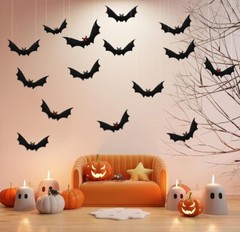 18PCS Halloween Hanging Bats Decorations – Re-usable