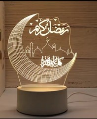 ramadan decoration 3D Table Top Decoration LED Light And With USB Powered