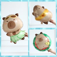 171pcs Capybara Decorations, Brown Blue Green Capybara Balloon Arch Kit, with…