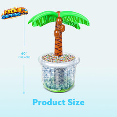 60 Inflatable Palm Tree Cooler Beach Theme Decor Pool Party Decorations Luau