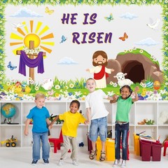 Easter Bulletin Board Decorations Set Christian Easter Classroom Decorations …