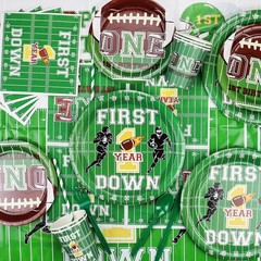 First Year Down Birthday Party Decorations, Include First Year Down Banner, B…