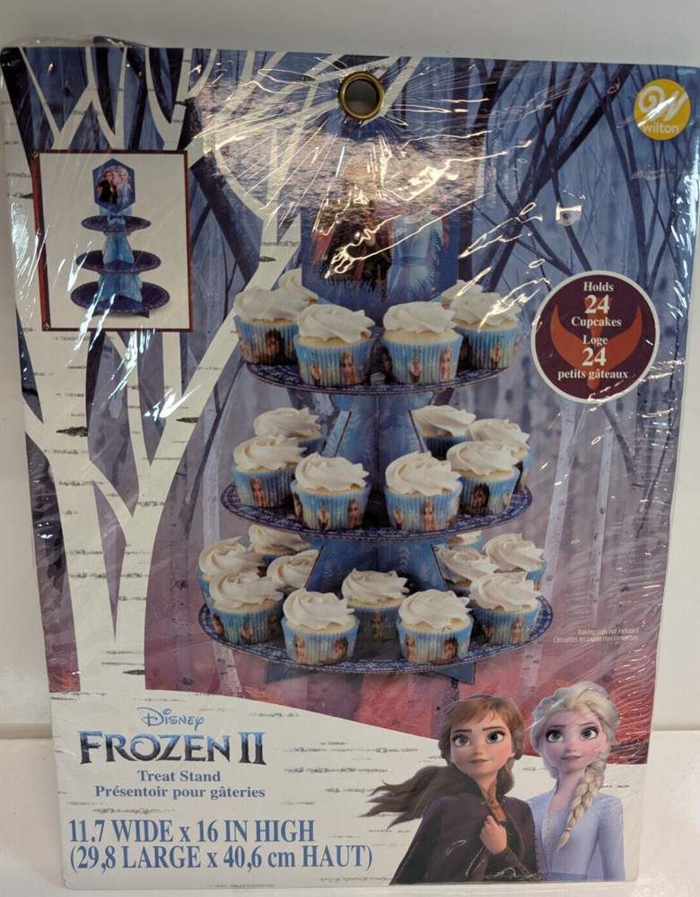 Disney Frozen II Elsa & Anna Cupcake Stand New And Sealed by Wilton