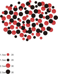 Party Confetti Glitter Table Decorations Red Black Dots Scatter Supplies Anniver