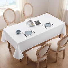 Veblandy 60×144″ Rectangle Tablecloth Weaved Textured Water Resistant Spill Proo